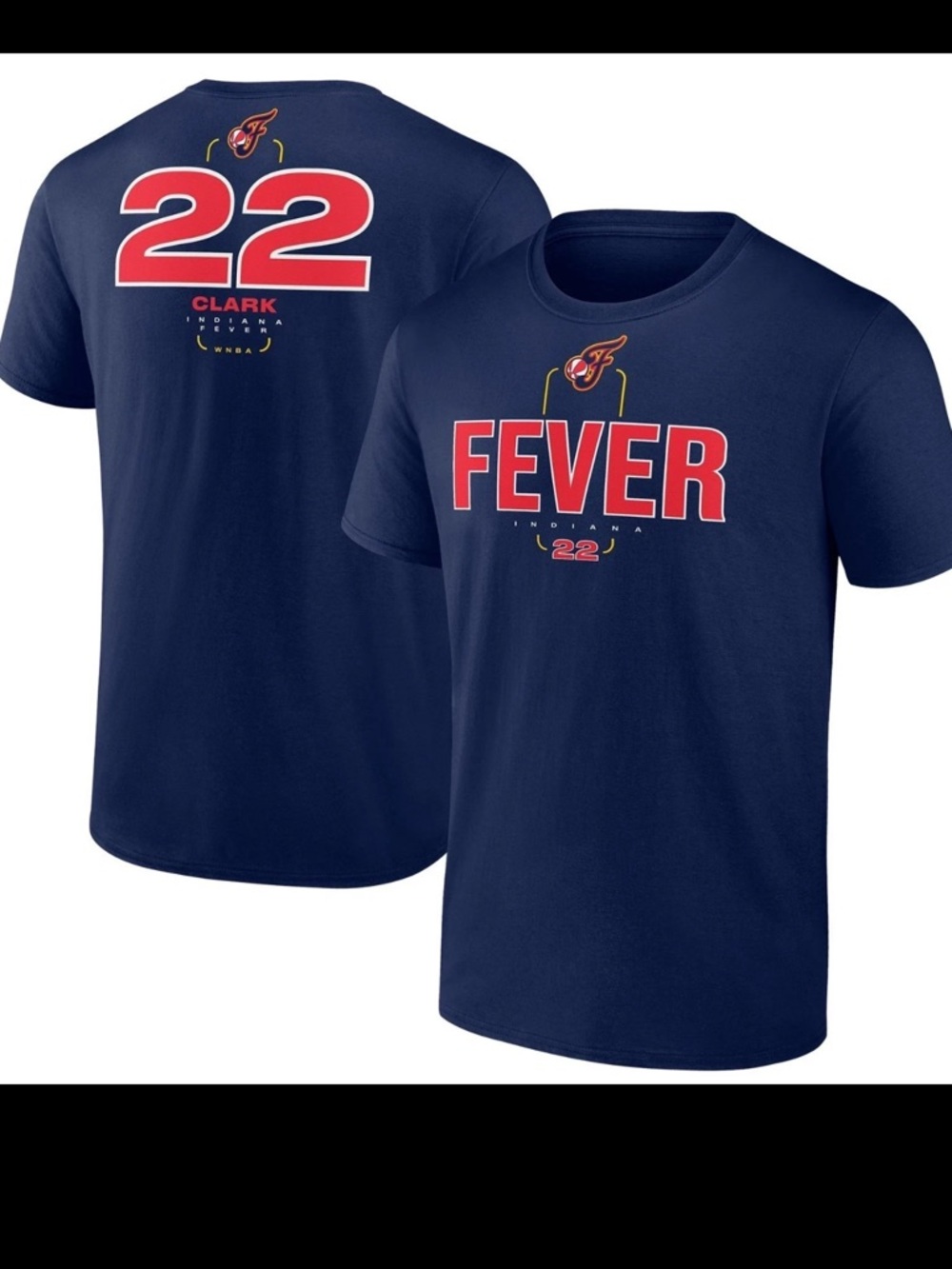 Fanatics Navy Indiana Fever '22 Clark Short-Sleeve Tee